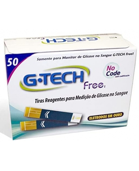 TIRAS REAGENTES GLICOSE FREE 1 G TECH FRASCO 50 TIRAS