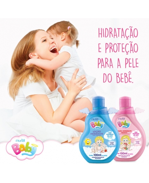 LOÇÃO HIDRATANTE BABY MURIEL ROSA 100ML