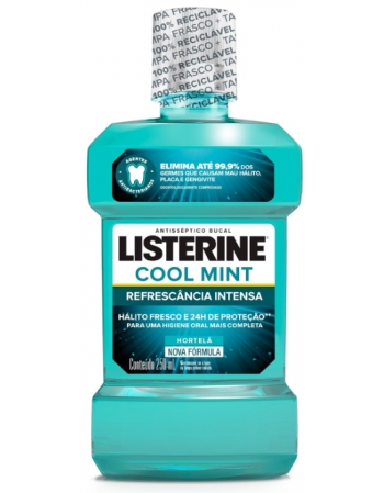 LISTERINE COOL MINT ANTISSÉPTICO BUCAL 250ML