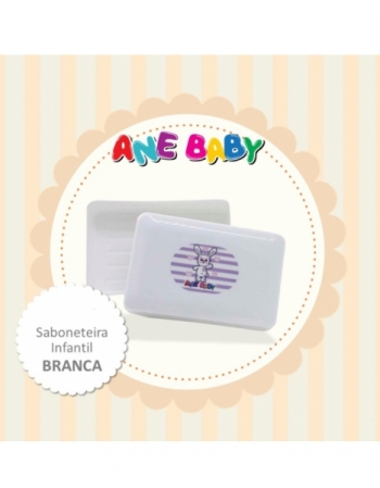 SABONETEIRA INFANTIL BRANCA ANE BABY