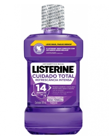 LISTERINE CUIDADO TOTAL ANTISSÉPTICO BUCAL 500ML