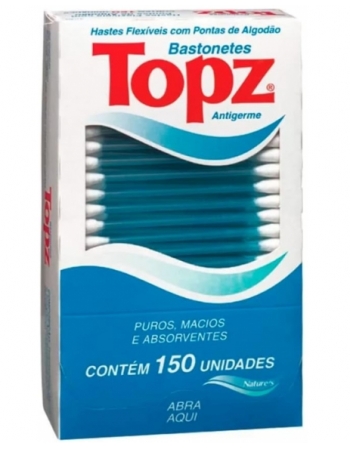 HASTES FLEXÍVEIS TOPZ - BASTONETES - 150 UNIDADES