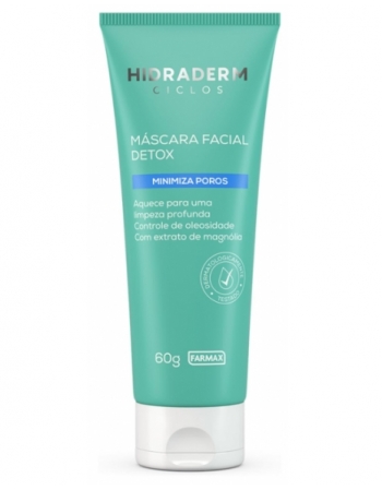 MÁSCARA FACIAL DETOX HIDRADERM CICLOS 60G