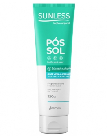 PÓS SOL CAMOMILA ALOE VERA SUNLESS 120G