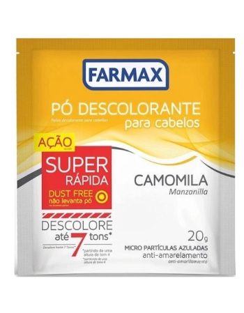 PÓ DESCOLORANTE CAPILAR CAMOMILA FARMAX 20G