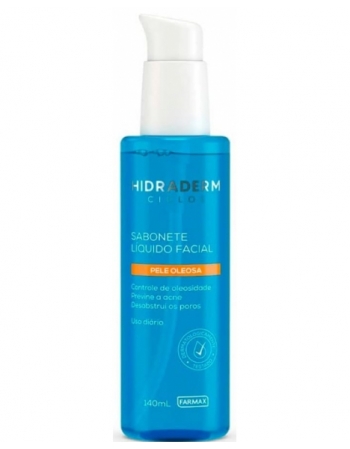 SABONETE LÍQUIDO FACIAL HIDRADERM CICLOS 140ML (VALIDADE AGO/24)