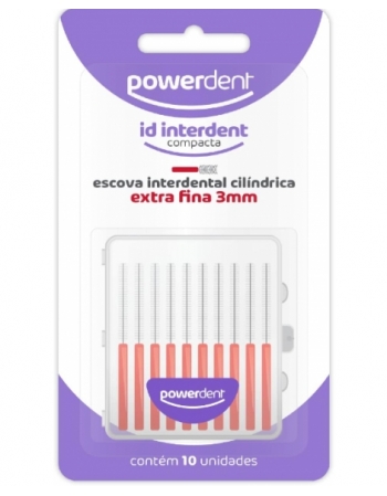 ESCOVA INTERDENTAL ID VERMELHA CILINDRO EXTRA FINA - 10 UNIDADES