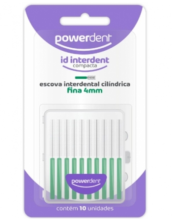 ESCOVA INTERDENTAL ID VERDE CILINDRO FINA - 10 UNIDADES