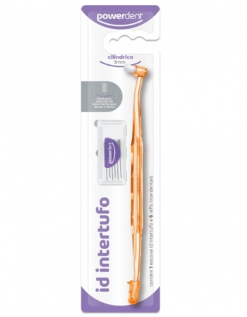 ESCOVA INTERDENTAL INTERTUFO CILINDRO + REFIL 6 UNIDADES