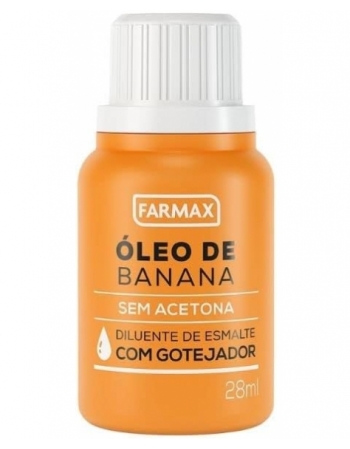 DILUENTE DE ESMALTE ÓLEO DE BANANA FARMAX 28ML