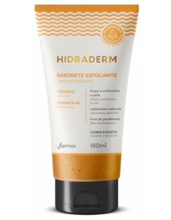 SABONETE LÍQUIDO ESFOLIANTE HIDRADERM MARACUJÁ 180ML