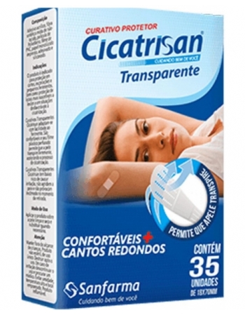 CURATIVO CICATRISAN TRANSPARENTE - 35 UNIDADES