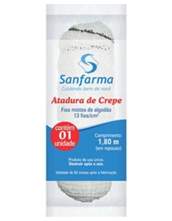 ATADURA DE CREPE SANFARMA 12CM X 1,8M