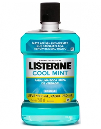 LISTERINE COOL MINT ANTISSÉPTICO BUCAL 1,5L