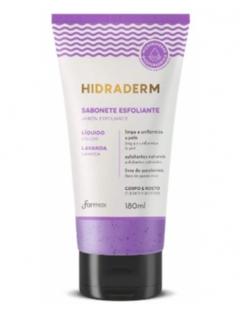 SABONETE LÍQUIDO ESFOLIANTE HIDRADERM LAVANDA 180ML