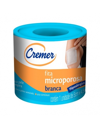 FITA MICROPOROSA BRANCA CREMER 05CMX4,5M