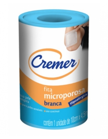 FITA MICROPOROSA BRANCA CREMER 10CMX4,5M