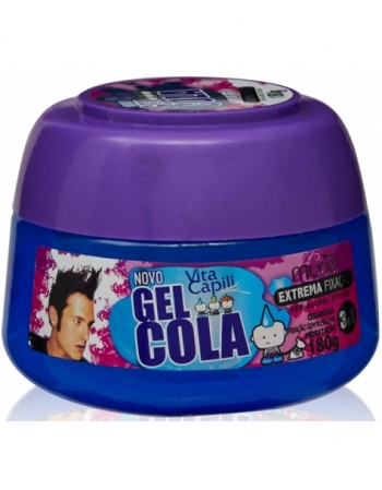 GEL COLA VITA CAPILI POTE AZUL MURIEL180G