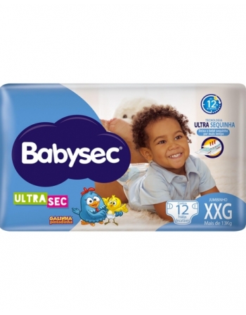 FRALDA BABYSEC ULTRASEC GALINHA PINTADINHA JUMBINHO XXG - 12 UNIDADES