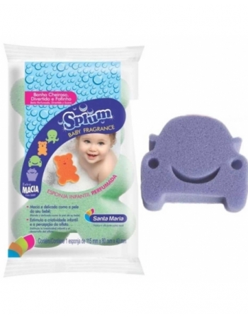 ESPONJA BANHO SPLUM BABY FRAGRANCE - CORES SORTIDAS