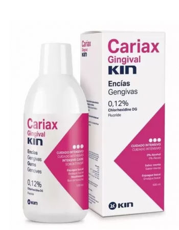 ENXAGUANTE ANTISSÉPTICO BUCAL KIN CARIAX GENGIVAL 250ML