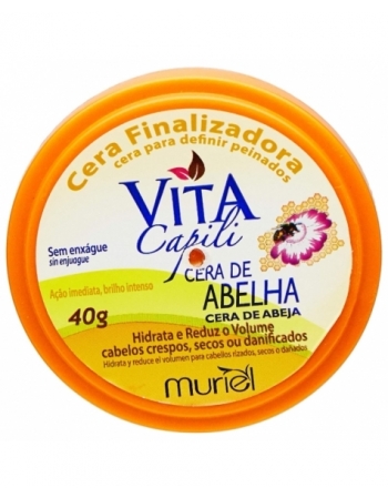 CERA FINALIZADORA CAPILAR VITA CAPILI MURIEL CERA DE ABELHA 40G