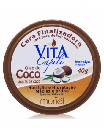 CERA FINALIZADORA CAPILAR VITA CAPILI MURIEL ÓLEO DE COCO 40G