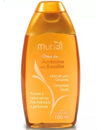 ÓLEO CORPORAL AMÊNDOAS COM BAUNILHA MURIEL 100ML