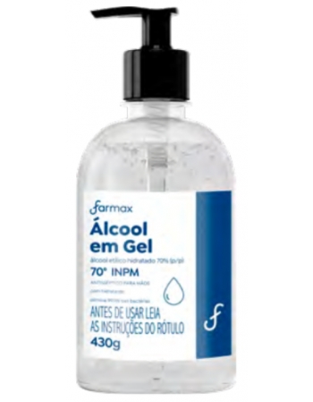 ÁLCOOL EM GEL 70% FARMAX NEUTRO COSMÉTICO 430G