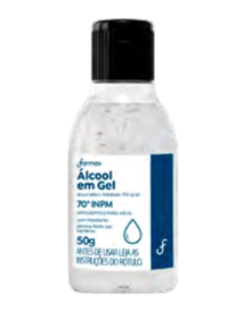 ÁLCOOL EM GEL 70% FARMAX NEUTRO COSMÉTICO 50G