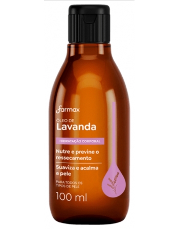 ÓLEO CAPILAR E CORPORAL LAVANDA FARMAX 100ML