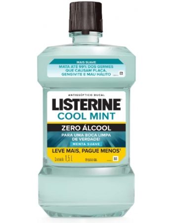 LISTERINE COOL MINT ZERO ÁLCOOL 1,5 LITROS