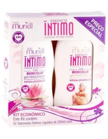 KIT SABONETE ÍNTIMO TRADICIONAL + SABONETE ÍNTIMO FLORAL 200ML CADA