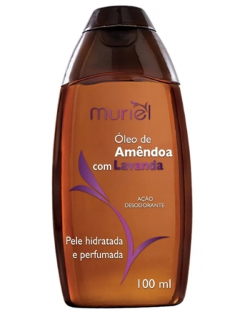 ÓLEO CORPORAL AMÊNDOA COM LAVANDA MURIEL 100ML