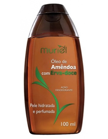 ÓLEO CORPORAL AMÊNDOAS COM ERVA DOCE MURIEL 100ML