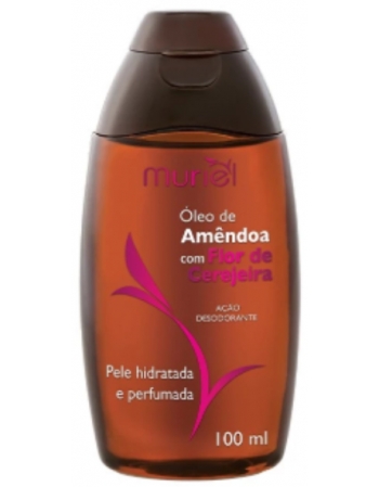 ÓLEO CORPORAL AMÊNDOAS COM FLOR DE CEREJEIRA MURIEL 100ML