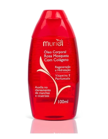 ÓLEO CORPORAL ROSA MOSQUETA COM COLÁGENO MURIEL 100ML