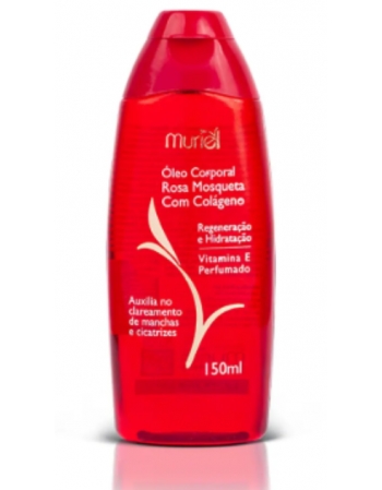 ÓLEO CORPORAL ROSA MOSQUETA COM COLÁGENO MURIEL 150ML