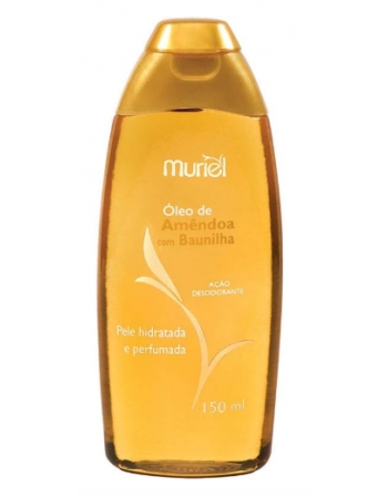 ÓLEO CORPORAL AMÊNDOAS COM BAUNILHA MURIEL 150ML