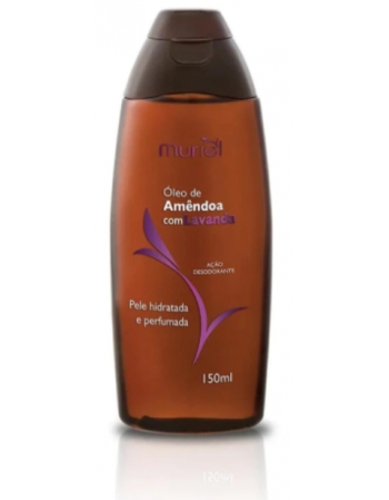 ÓLEO CORPORAL AMÊNDOAS COM LAVANDA MURIEL 150ML