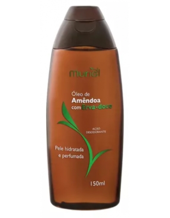 ÓLEO CORPORAL AMÊNDOAS COM ERVA DOCE MURIEL 150ML