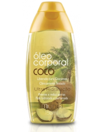 ÓLEO CORPORAL AMÊNDOAS COM COCO MURIEL 150ML